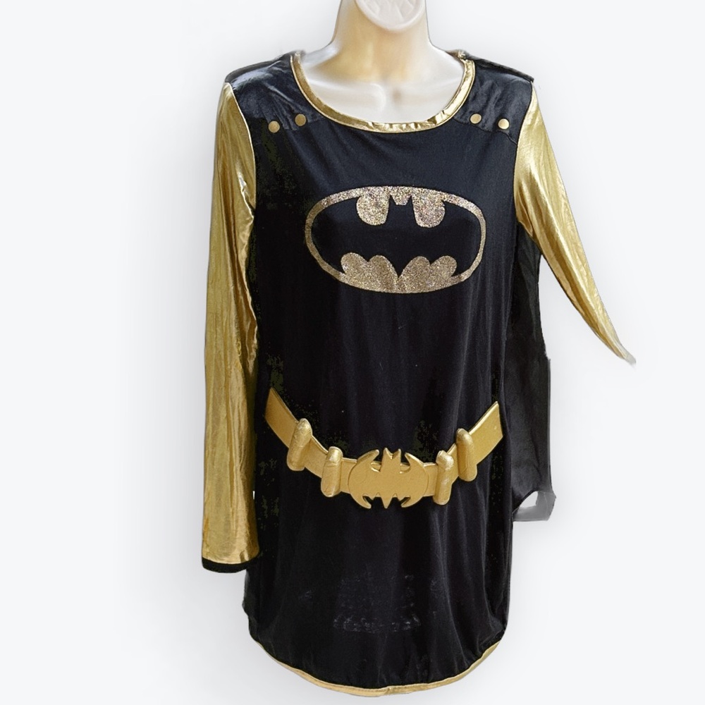 2-Pc DC Comics Batwoman Dress & Cape Set Costume ~Big Girl M | Possibly XS Adult